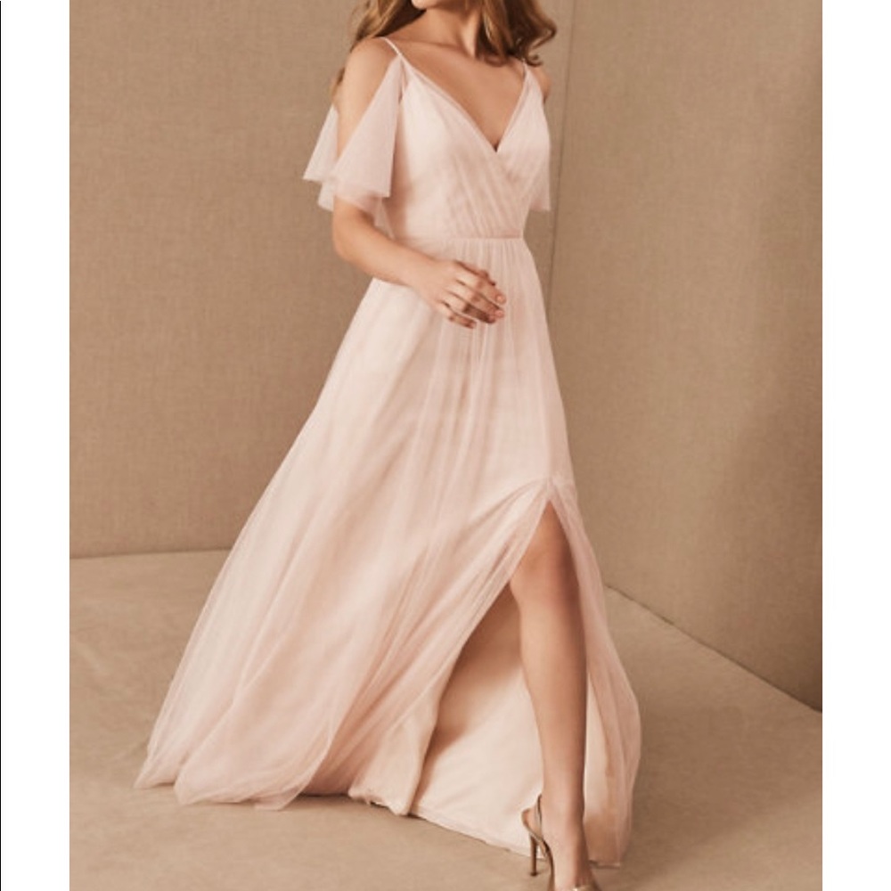 NWT JENNY YOO AERYN DRESS IN BLUSH